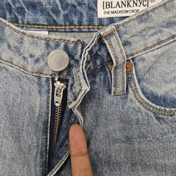 32 BLANKNYC THE MADISON HIGH RISE CROP DISTRESSED JEANS WOMEN'S SIZE 24 - Picture 10 of 10